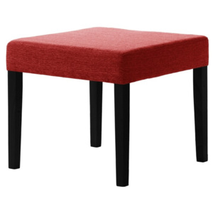 Červená stolička s černými nohami Ted Lapidus Maison Pétale