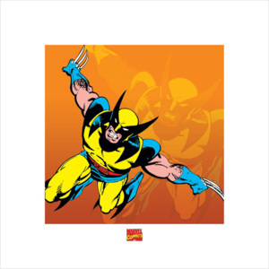 Obraz, Reprodukce - Wolverine - Marvel Comics, (40 x 40 cm)