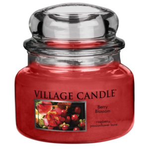 Village Candle Vonná svíčka ve skle, Červené květy - Berry Blossom, 11oz