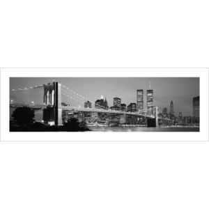 Obraz, Reprodukce - New York - Skyline, (33 x 95 cm)