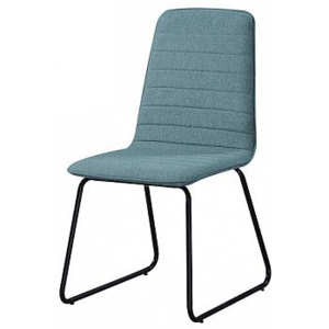 Jídelní židle DANUTA, modrá látka / černý kov