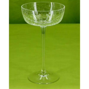 Svícen krakelované sklo - 20cm