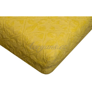 Aaryans Prostěradlo žakár 200x220 cm žluté