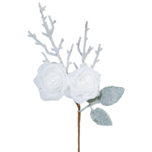 Dekorační květ ROSE 3 ks (37 cm)