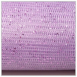 Tyl dekorační fialový s lurexem - 150cm /1m