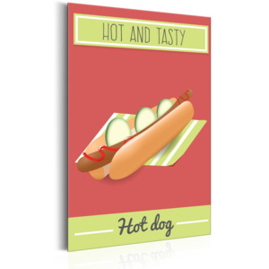 Plechová cedule - Food: Hot dog 31x46 cm