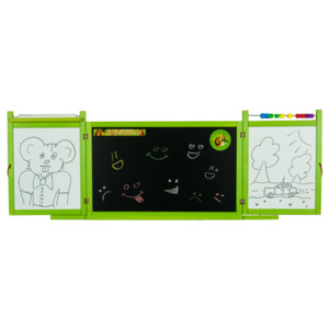 Forclaire Dětská magnetická/křídová tabule na stěnu - zelená