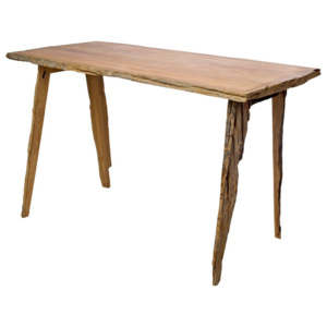 Dřevěný pracovní stůl s detaily z kůry pols potten Bark