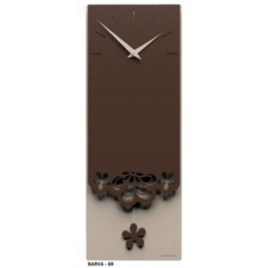 Designové hodiny 56-11-1 CalleaDesign Merletto Pendulum 59cm vanilka-21