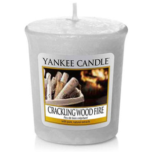 Yankee Candle – votivní svíčka Crackling Wood Fire 49 g