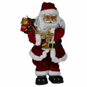 Vánoční dekorace - tančící a zpívající Santa Claus - Nexos Trading GmbH & Co. KG D05938
