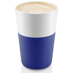 Termohrnky na café latte 360 ml 2 kusy tmavě modré, Eva Solo