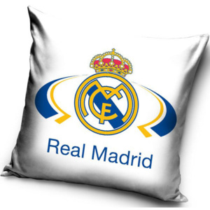 CARBOTEX Polštářek Real Madrid White 40/40 1 x 40/40 cm 100% Bavlna, výplň 100% polyester
