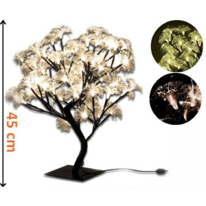 Dekorativní LED osvětlení - strom s květy, teple bílá - OEM D01980