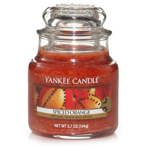 Yankee Candle – vonná svíčka Spiced Orange, malá 104 g