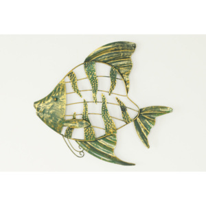 Nástěnná kovová dekorace - ryba