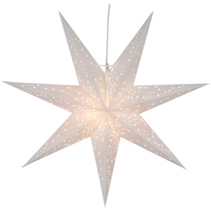 Bílá svítící hvězda Best Season Paperstar Galaxy, 60 cm