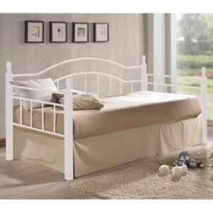 VINCENT postel 90x190cm kov/dřevo