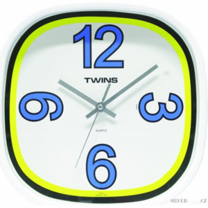Nástěnné hodiny Twins 10511 Blue