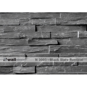 Přírodní kámen WALLSTONE N 3003 Black Slate Rustikal 55x15cm cena za balení