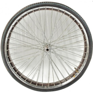 Industrial style, Zrcadlo v rámu od kola bicyklu 77x7cm (1412)
