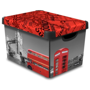 CURVER Curver LONDON dekorativní úložný box L 04711-L08