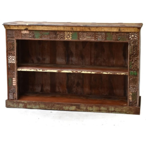 Knihovna z antik teakového dřeva, Goa design