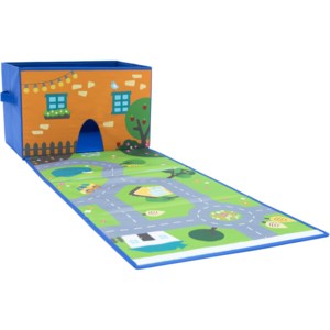 House of Kids Úložný box s hrací plochou, Play & Store City