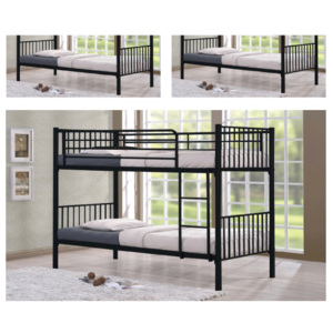BUNK Palanda 90x200cm kov černý