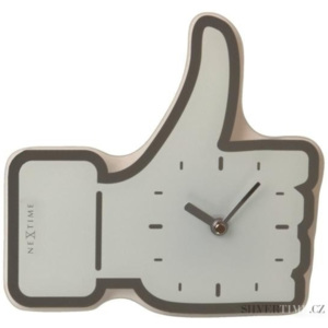 Nástěnné hodiny NeXtime 5185wi Mini Facebook like