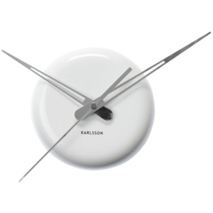 Bílé nástěnné hodiny Present Time Ceramic Dot