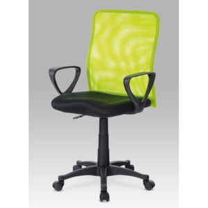 Autronic Kancelářská židle KA-BERT GRN - látka MESH černá/látka MESH zelená