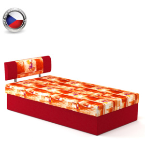 BF Čajka postel 195x110 cm lamelová červená