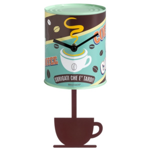 Hodiny s kyvadlem s motivem kávových zrn BRANDANI (barva - barevné)