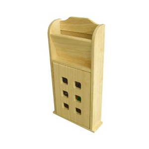 Skříňka na klíče s přihr.190x60x370mm kaučuk.dřevo