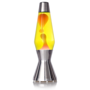 Mathmos Astro, originální lávová lampa, 1x35W, žlutá s oranžovou lávou, 44cm