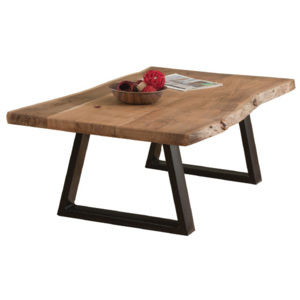 LIZARD stůl 115x65 dřevo acacia/podnož černý