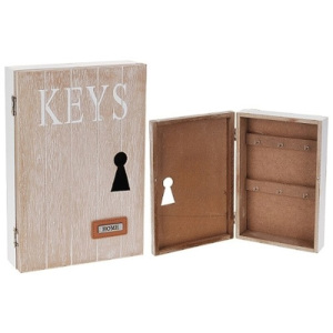 Dřevěná skříňka na klíče