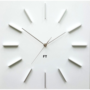 Future Time Future Time FT1010WH Square white 40cm nástěnné hodiny