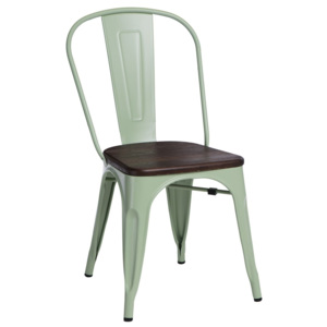 Design2 Židle Paris Wood zelená sosna kartáčovaná