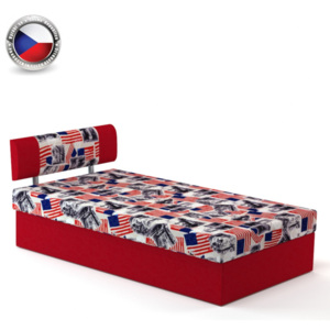 BF America postel 195x110 cm lamelová červená