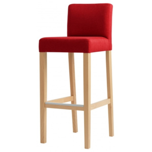 Barová židle WILTON 77 krvavě rudá, natural