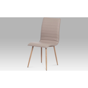 Artium Jídelní židle látka | kov (dekor dub) Barva: lanýžová