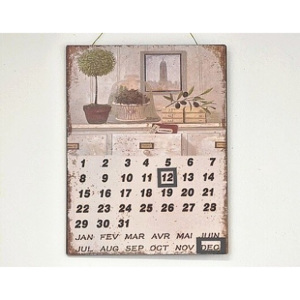 Nástěnný kovový kalendář Empire State Building