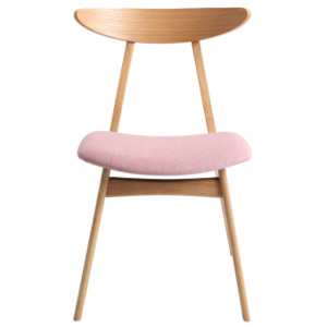 Židle BENET ružová, natural