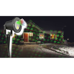 Garthen AT53750 Vánoční laserový projektor - zelená/červená SVÁTEČNÍ - 20 x 20 m s časovačem