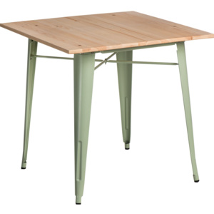 Design2 Stůl Paris Wood zelený přírodní sosna