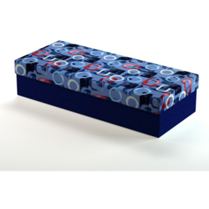 BF Flavia postel 195x85 cm lamelová modrá