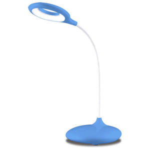 Ecolite LED stolní lampa AKU 5W,440lm,4000K,modrá