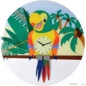 Nástěnné hodiny NeXtime 8168 papoušek Lorre